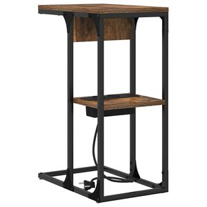 vidaXL Nočn&iacute; skř&iacute;ňka Kouřov&yacute; dub 41,5 x 26 x 60,5 cm Kompozitn&iacute; dřevo