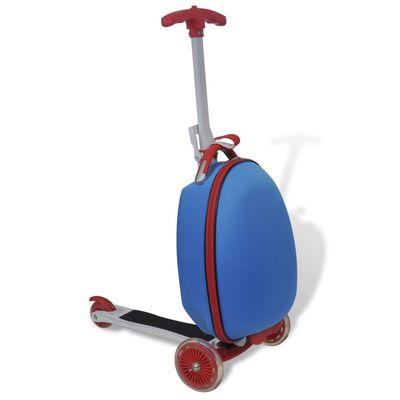 vidaXL Koloběžka s kufříkem pro děti modrá