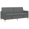 vidaXL Sofa s &uacute;ložn&yacute;m prostorem Tmavě &scaron;ed&aacute; 192 x 78 x 87 cm Polyester