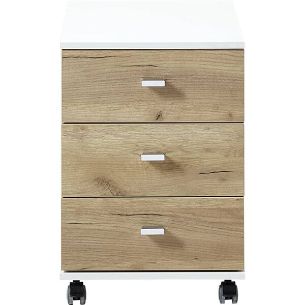 Germania Poj&iacute;zdn&aacute; kartot&eacute;ka Altino 40x48,9x56,9 cm dub Navarra a b&iacute;l&aacute;