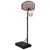 vidaXL Basketbalov&yacute; ko&scaron; čern&yacute; 237-307 cm polyethylen