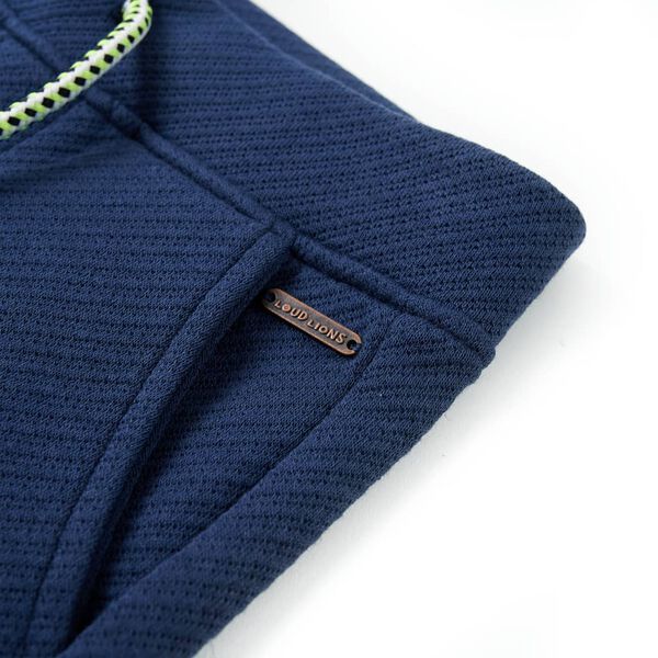 Dětské kraťasy se šňůrkou tmavě modré 140