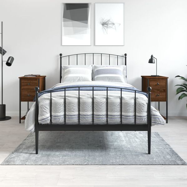 vidaXL Nočn&iacute; stolky 2 ks hněd&yacute; dub 32 x 42 x 70 cm kompozitn&iacute; dřevo