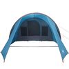vidaXL Tunelový stan se střechou Modrý a šedý 778 x 356 x 210 cm