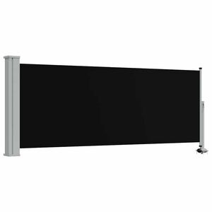 vidaXL Terasov&aacute; zatahovac&iacute; bočn&iacute; mark&yacute;za 100 x 300 cm čern&aacute;