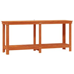 vidaXL Pracovn&iacute; stůl Voskově Hněd&aacute; 180 x 50 x 80 cm Masivn&iacute; borovice