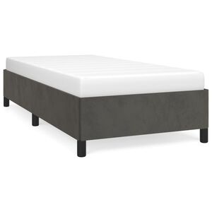 vidaXL R&aacute;m postele bez matrace tmavě &scaron;ed&aacute; 80 x 200 cm samet