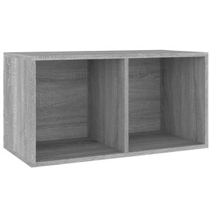 vidaXL &Uacute;ložn&yacute; box na LP desky &scaron;ed&yacute; sonoma 71x34x36 cm kompozitn&iacute; dřevo