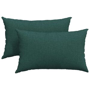vidaXL Pohovkov&eacute; pol&scaron;t&aacute;ře 2 ks textil Tmavě zelen&aacute; 50 x 30 cm