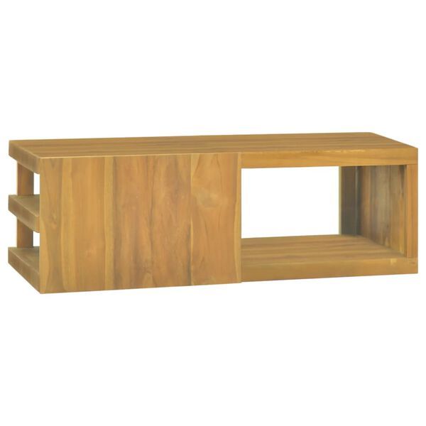 vidaXL N&aacute;stěnn&aacute; koupelnov&aacute; skř&iacute;ňka 90 x 40 x 30 cm masivn&iacute; teak