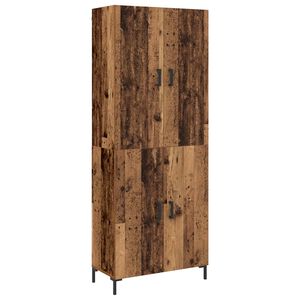 vidaXL Vysok&yacute; bufet Star&eacute; dřevo 69,5 x 34 x 180 cm kompozitn&iacute; dřevo