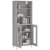 vidaXL Skř&iacute;ň highboard &scaron;ed&aacute; sonoma 69,5 x 34 x 180 cm kompozitn&iacute; dřevo