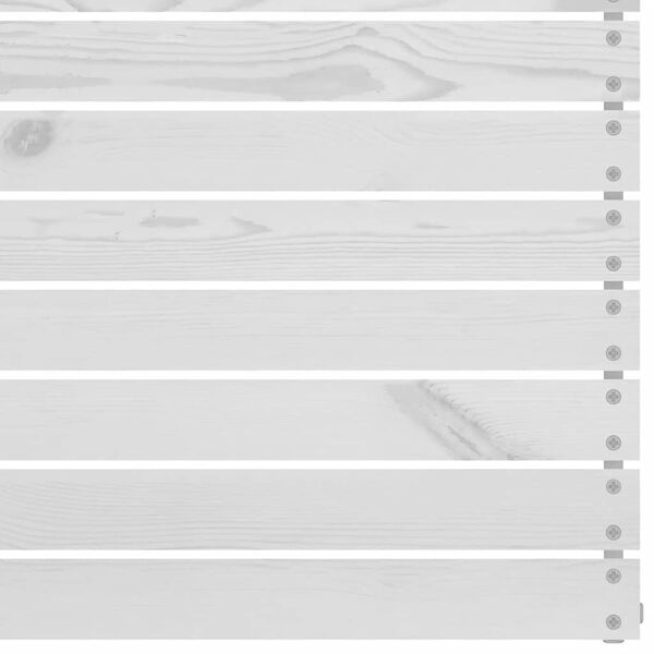 vidaXL Zahradní rohová pohovka bílá masivní borové dřevo