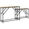 vidaXL Konzolov&yacute; stolek 2 pcs Artisanov&yacute; dub 100 x 28 x 75 cm