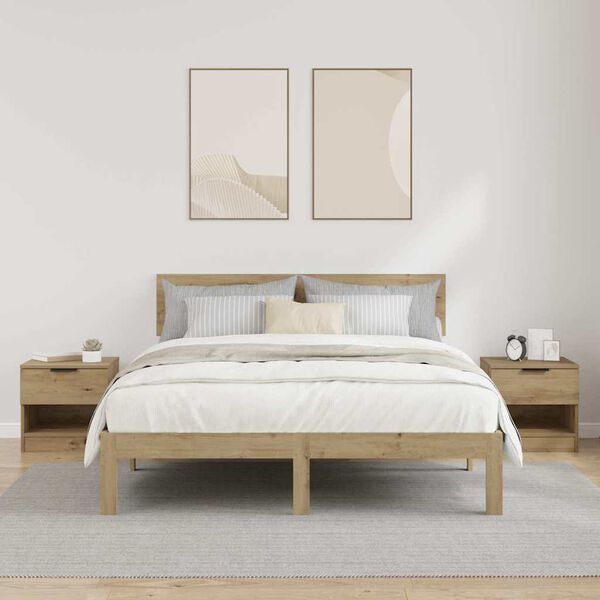 vidaXL Z&aacute;suvka pod postel 2 pcs Artisanov&yacute; dub 40 x 39 x 40cm