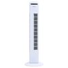 vidaXL Věžov&yacute; ventil&aacute;tor d&aacute;lkov&yacute; ovladač a časovač &Phi;24 x 80 cm b&iacute;l&yacute;