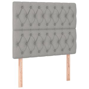 vidaXL Čelo postele světle &scaron;ed&eacute; 90x7x118/128 cm l&aacute;tkov&eacute;