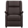 vidaXL Polohovac&iacute; křeslo hněd&eacute; prav&aacute; kůže