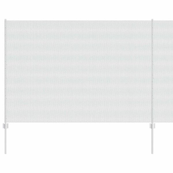 vidaXL Plot s sloupkem Stř&iacute;brn&aacute; 1,5 x 10 m Ocel