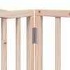 vidaXL Z&aacute;brana pro psy s dv&iacute;řky skl&aacute;dac&iacute; 4 panely 320cm topolov&eacute; dřevo