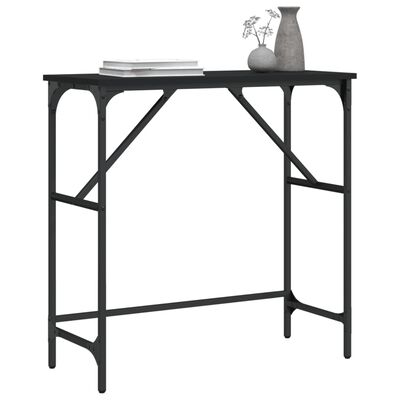 vidaXL Konzolový stolek černý 75 x 32 x 75 cm kompozitní dřevo