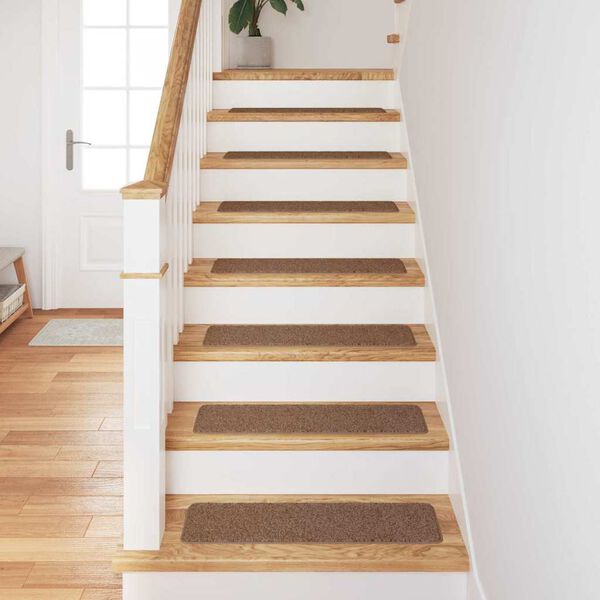 vidaXL Protiskluzov&eacute; podložky na schody 15 pcs Žlut&aacute; 75 x 20 cm PP