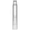 vidaXL Klenuté gabionové koše 3 ks 400x30x160/180cm pozinkované železo