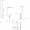 vidaXL Čela postele tmavě modr&aacute; 200x5x78/88 cm samet