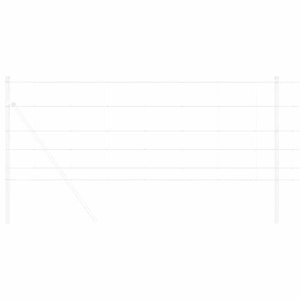 vidaXL Pastevn&iacute; plot Stř&iacute;brn&aacute; 25 x 0,8 m Pozinkovan&aacute; ocel