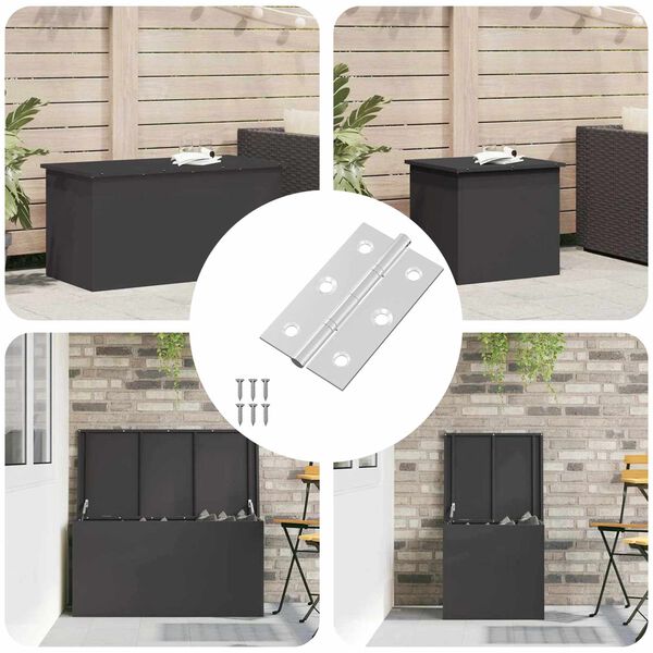 vidaXL Z&aacute;věs Jednobarevn&yacute; 12 pcs Stř&iacute;brn&aacute; 58 x 35 x 1 mm Ocel