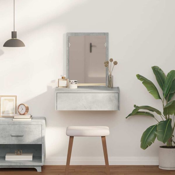 vidaXL Kosmetický stůl Šedá 60 x 40 x 70 cm kompozitní dřevo
