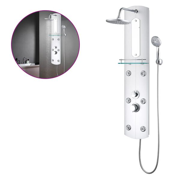 vidaXL Sprchov&yacute; panel 25 x 43 x 120 cm stř&iacute;brn&yacute;