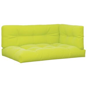 vidaXL Podu&scaron;ky na palety 3 ks jasně zelen&eacute; textil