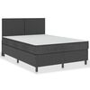 vidaXL Postel boxspring tmavě &scaron;ed&aacute; textil 160 x 200 cm
