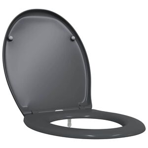 vidaXL Toaletn&iacute; prkno Antracit 47 x 37 x 4 cm Duroplast