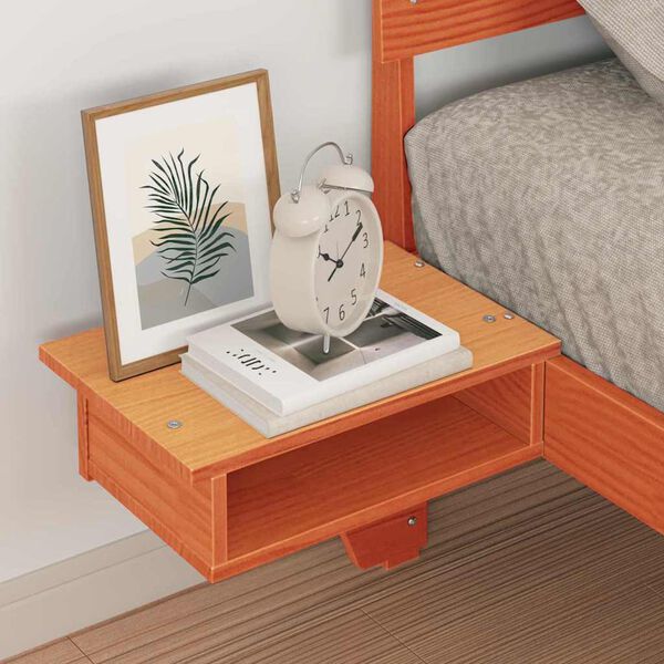 vidaXL R&aacute;m postele Voskově hněd&aacute; 75 x 190 cm Masivn&iacute; borov&eacute; dřevo