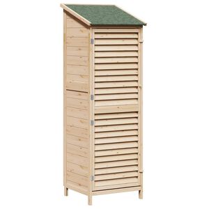 vidaXL Zahradn&iacute; shed Př&iacute;rodn&iacute; 59 x 56 x 176 cm Masivn&iacute; jedlov&eacute; dřevo