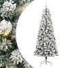 vidaXL Uměl&yacute; Skl&aacute;dac&iacute; V&aacute;nočn&iacute; Strom 300 LED Zelen&aacute; a b&iacute;l&aacute; 240 cm
