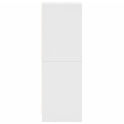 vidaXL Highboard se skleněnými dvířky bílý 35 x 37 x 109 cm