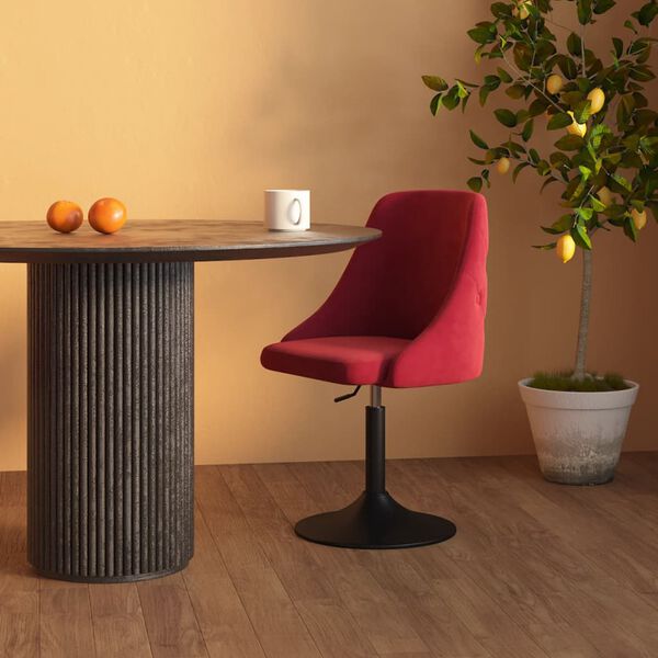 vidaXL J&iacute;deln&iacute; židle v&iacute;nov&aacute; samet