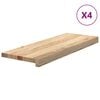 vidaXL N&aacute;&scaron;lapy na schody 4 ks neo&scaron;etřen&eacute; 70x25x2 cm masivn&iacute; dub