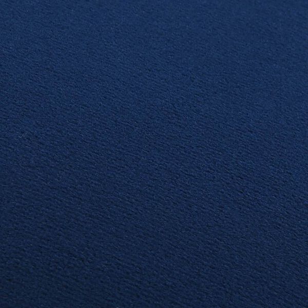 vidaXL Stolička modrá a zlatá samet 28 x 36 cm