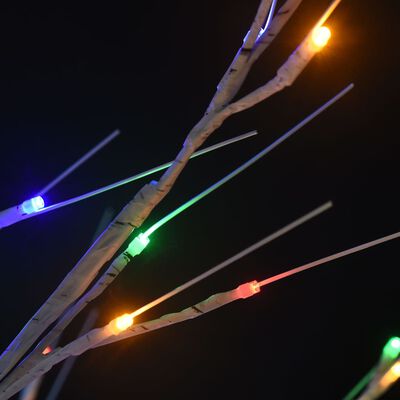 vidaXL Vánoční stromek 180 barevných LED 1,8 m vrba dovnitř i ven