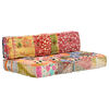 vidaXL Pouf patchwork textil