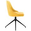vidaXL J&iacute;deln&iacute; židle 4 ks žlut&eacute; samet
