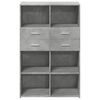 vidaXL Skř&iacute;ň highboard betonově &scaron;ed&aacute; 80x42,5x124 cm kompozitn&iacute; dřevo