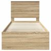 vidaXL R&aacute;m postele s čelo Sonoma 100 x 200 cm Masivn&iacute; borov&eacute; dřevo