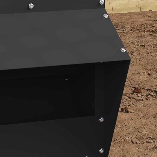 vidaXL Krm&iacute;tko pro slepice Čern&aacute; 20 x 25 x 35 cm