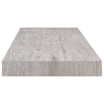vidaXL Plovoucí nástěnné police 4 ks betonově šedé 60x23,5x3,8 cm MDF