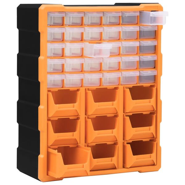 vidaXL Organiz&eacute;r s 39 z&aacute;suvkami 38 x 16 x 47 cm